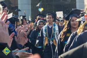 Student procession at commencement