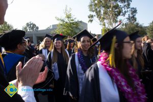 Student procession at commencement