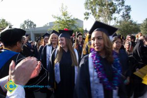 Student procession at commencement