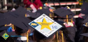 A graduation cap reads "It's been IR. #CYProud. #BerkeleyBound"