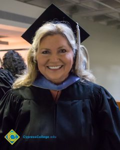 Faculty at commencement