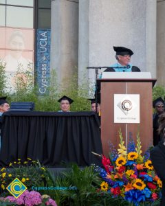 Cypress College president speaks at commencement