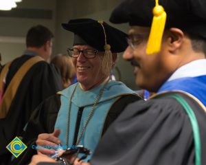 Staff at commencement