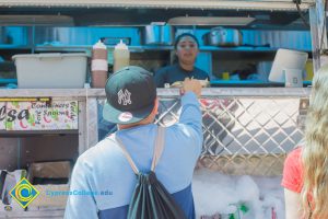 Food truck order ready for pick up.