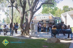 Food trucks on campus.