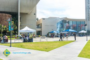 Canopies on campus.