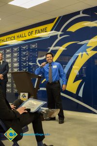 Speaker at the Cypress College Athletics Hall of Fame event.