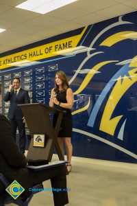 Speaker at the Cypress College Athletics Hall of Fame event.