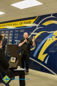 Speaker at the Cypress College Athletics Hall of Fame event.