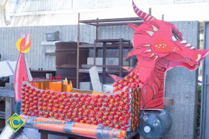 A dragon rowboat for the 50th anniversary celebration.