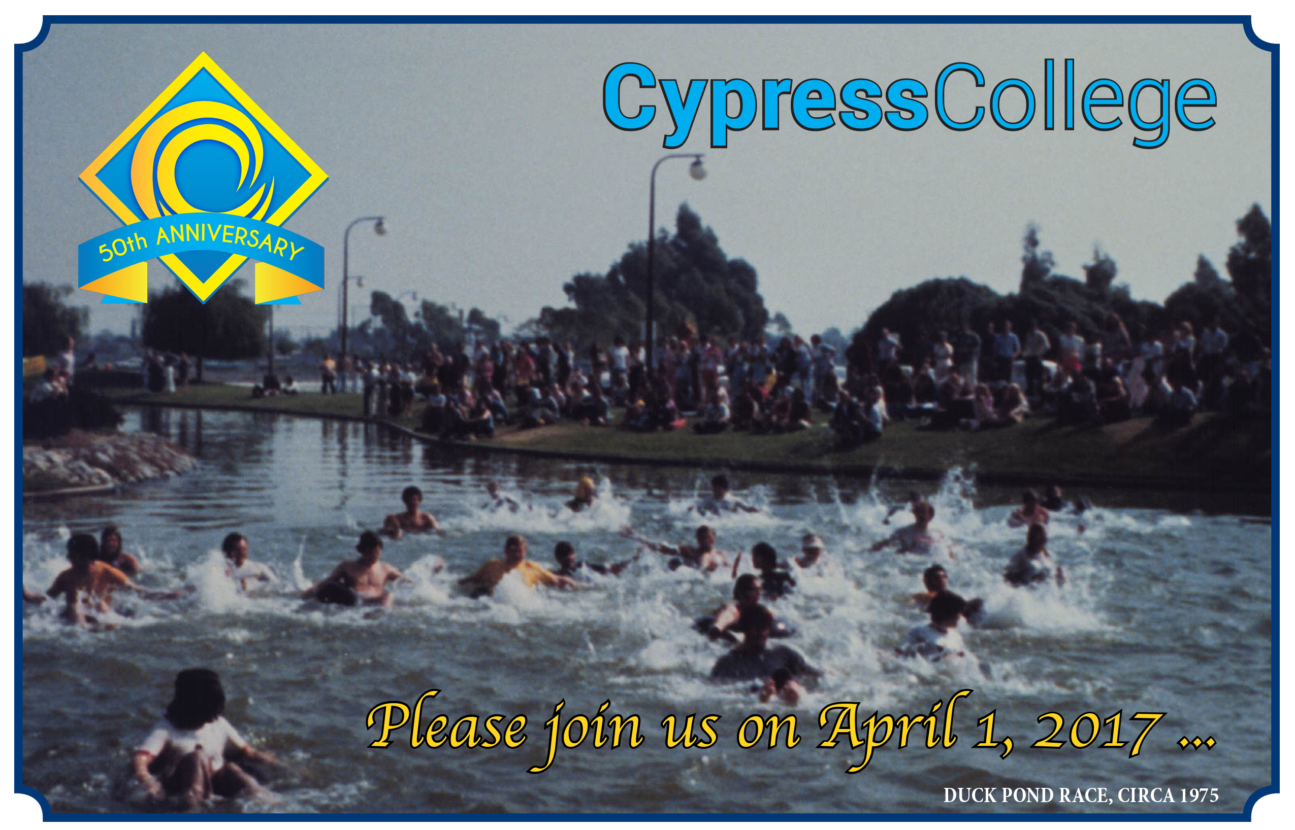 Cypress College 50th Anniversary flyer