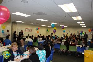 Students at the 2014 ESL Scholarship Potluck.