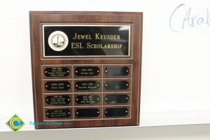 Jewel Keusder ESL Scholarship Perpetual Award.