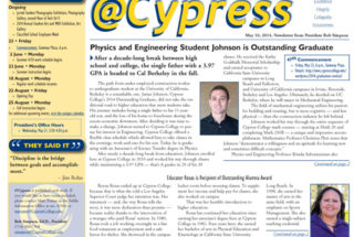Dr. Simpson’s @Cypress Newsletter for May 16, 2014
