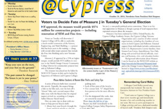 Dr. Simpson’s @Cypress Newsletter for October 31, 2014