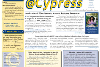 @Cypress Newsletter from Dr. Simpson for November 14, 2014