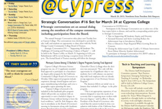 Dr. Simpson’s @Cypress Newsletter for March 20, 2015