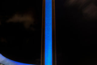Campanile Turns Blue for World Autism Awareness Day
