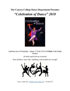 Celebration of Dance 2018 flyer