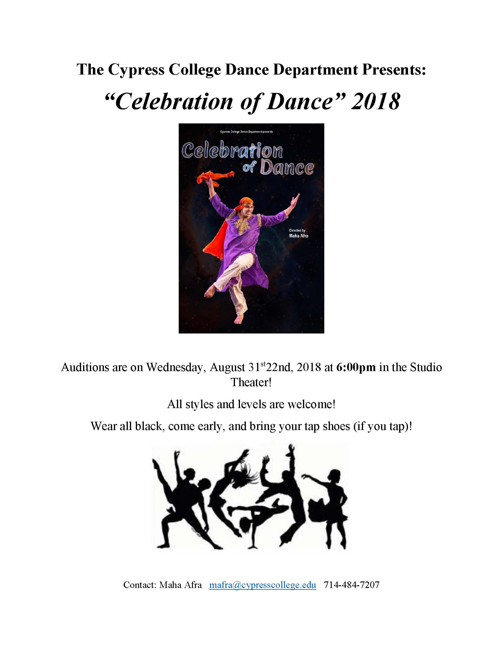 Celebration of Dance 2018 flyer