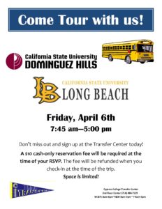 Bus tour to CSU Dominguez Hills