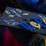 Decorated graduation cap.