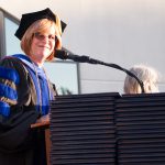 Dr. JoAnna Schilling speaking at commencement.