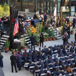 Aerial view of commencement.