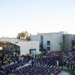 Aerial view of commencement.