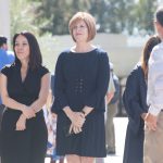 Dr. Schilling standing with another woman in a black dress.