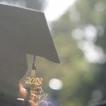 Cap with 2018 tassel hanging.