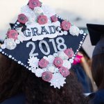 Decorated graduation cap.