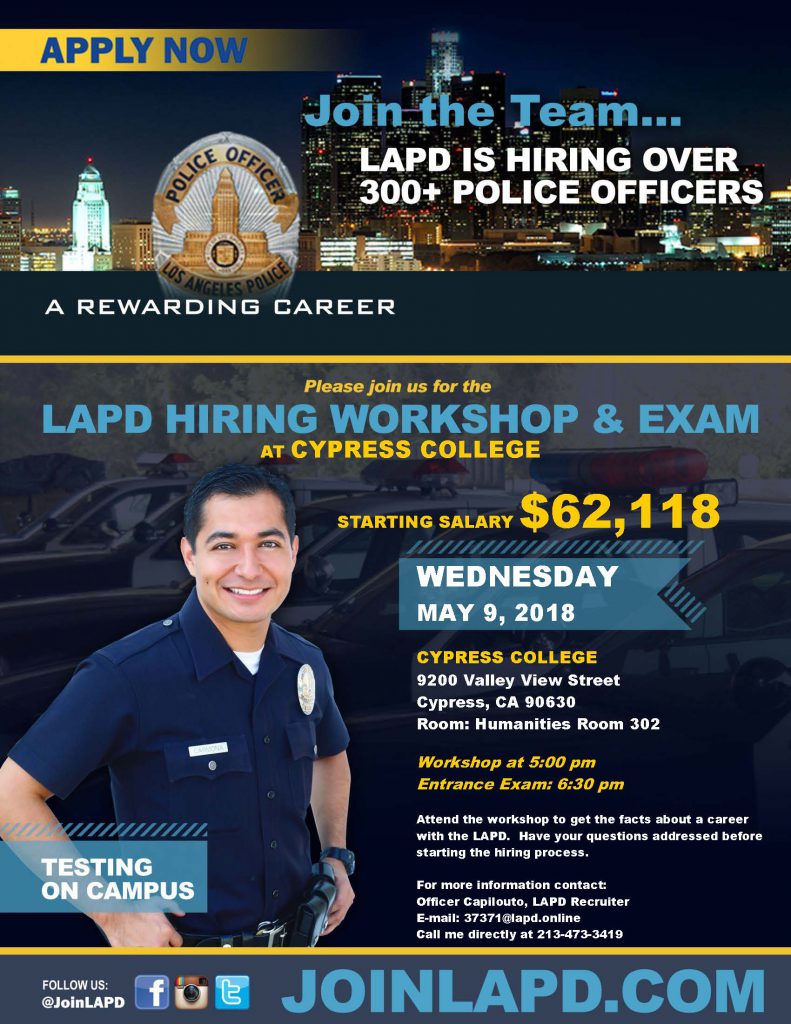 LAPD Hiring & Exam Cypress College