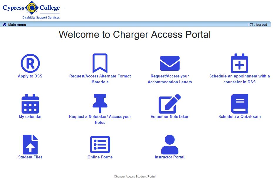 Screenshot of Charger Access Portal