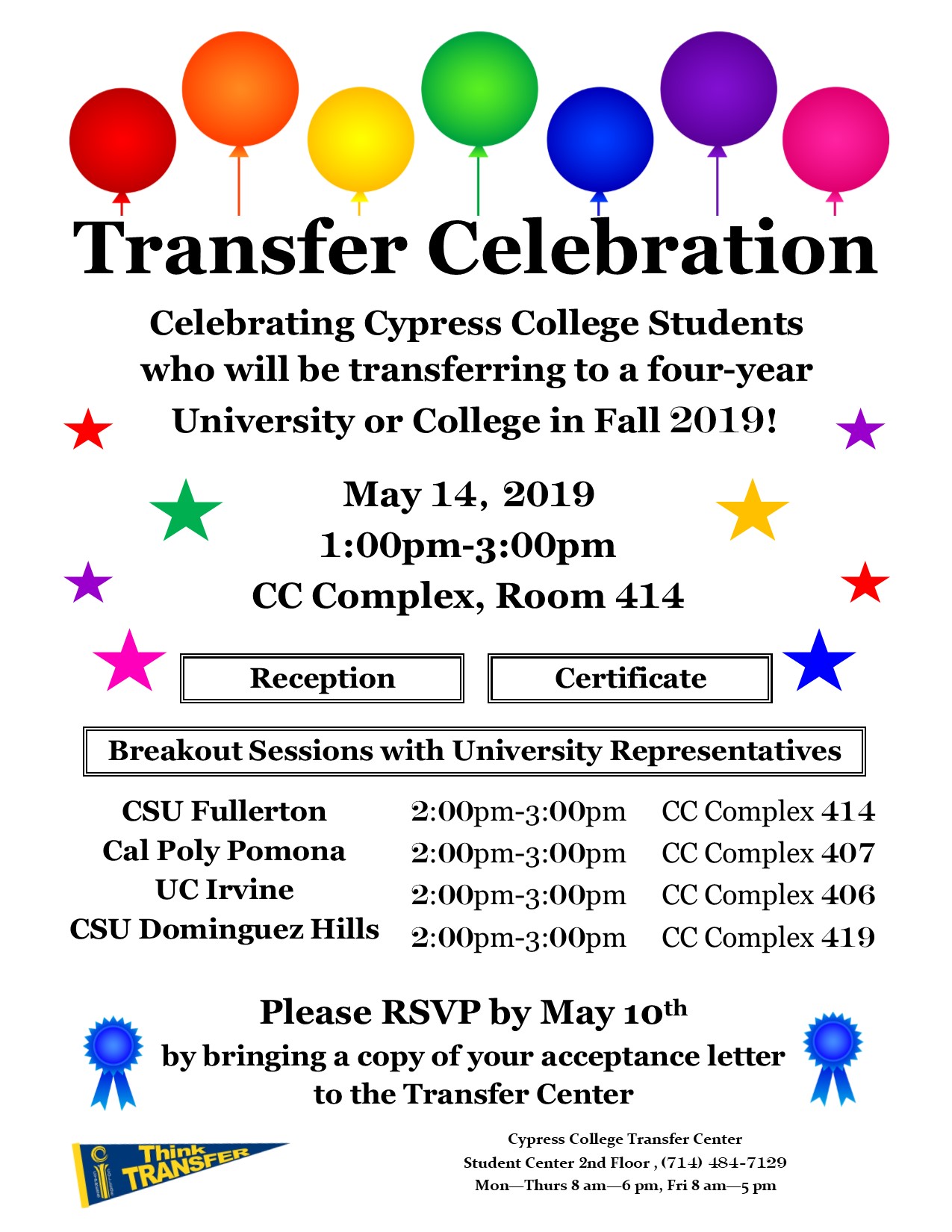 Transfer Celebration flyer