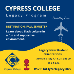 Legacy Orientation flyer