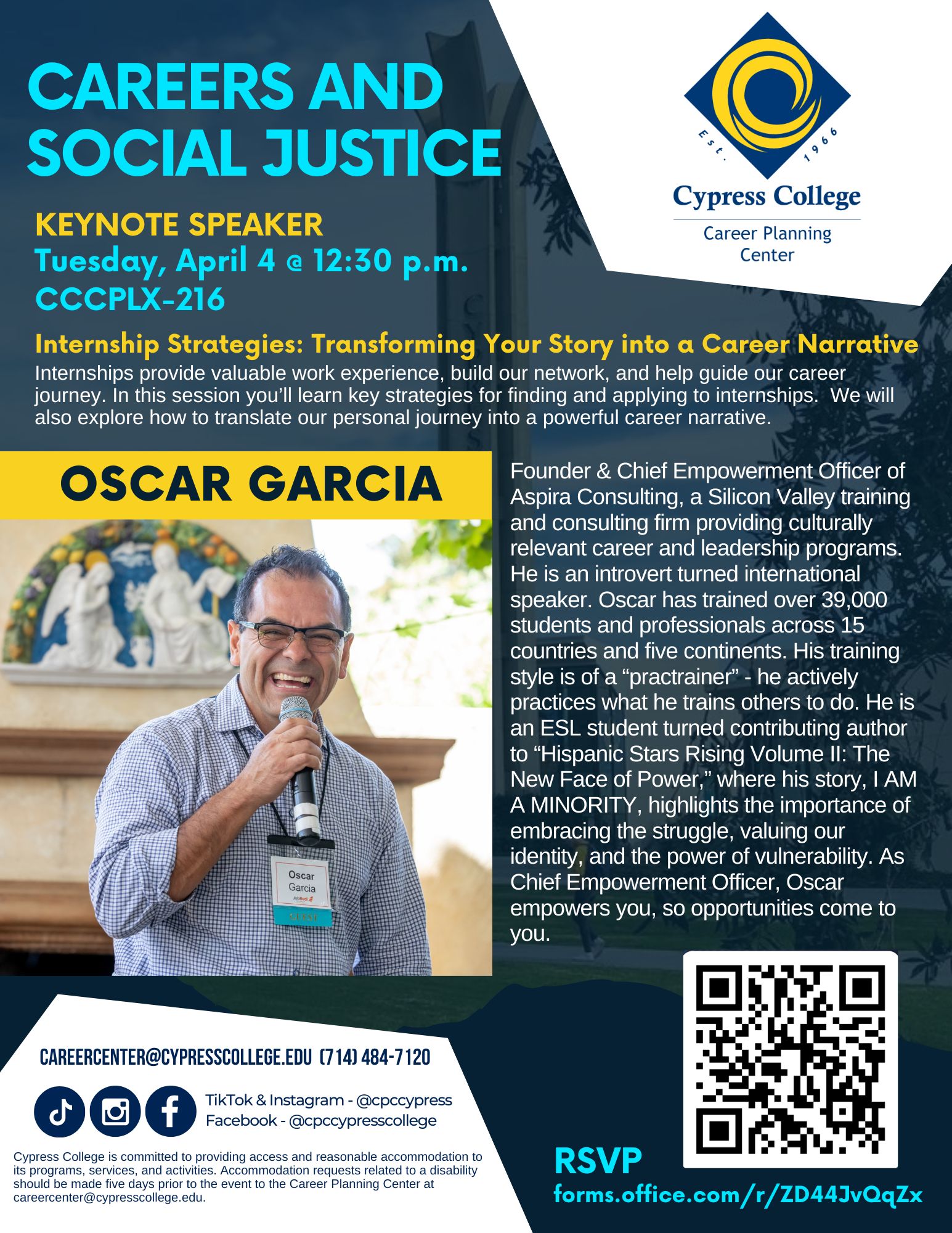 Careers in Social Justice flyer