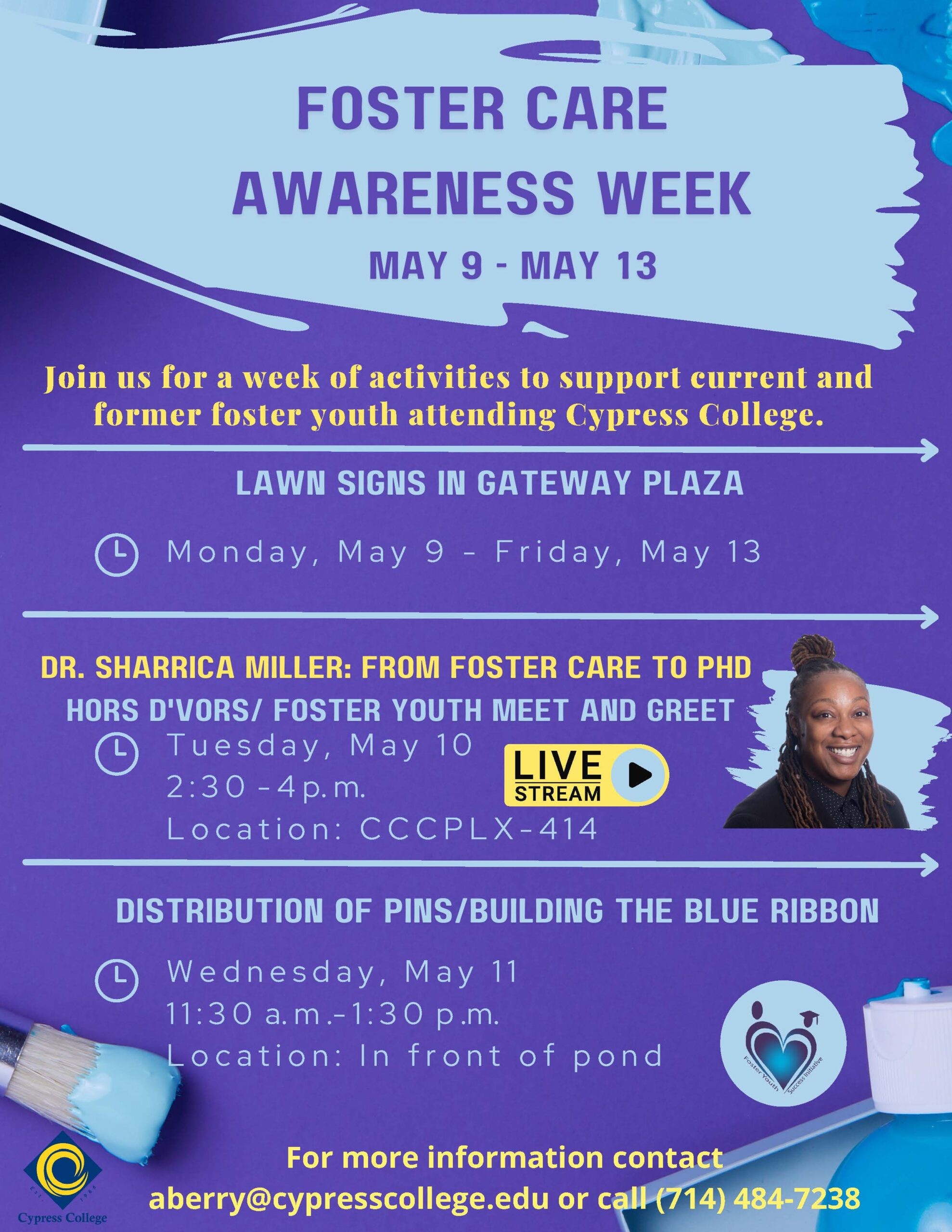 Foster Care Awareness Week flyer