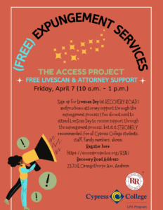 Free Expungement Services flyer