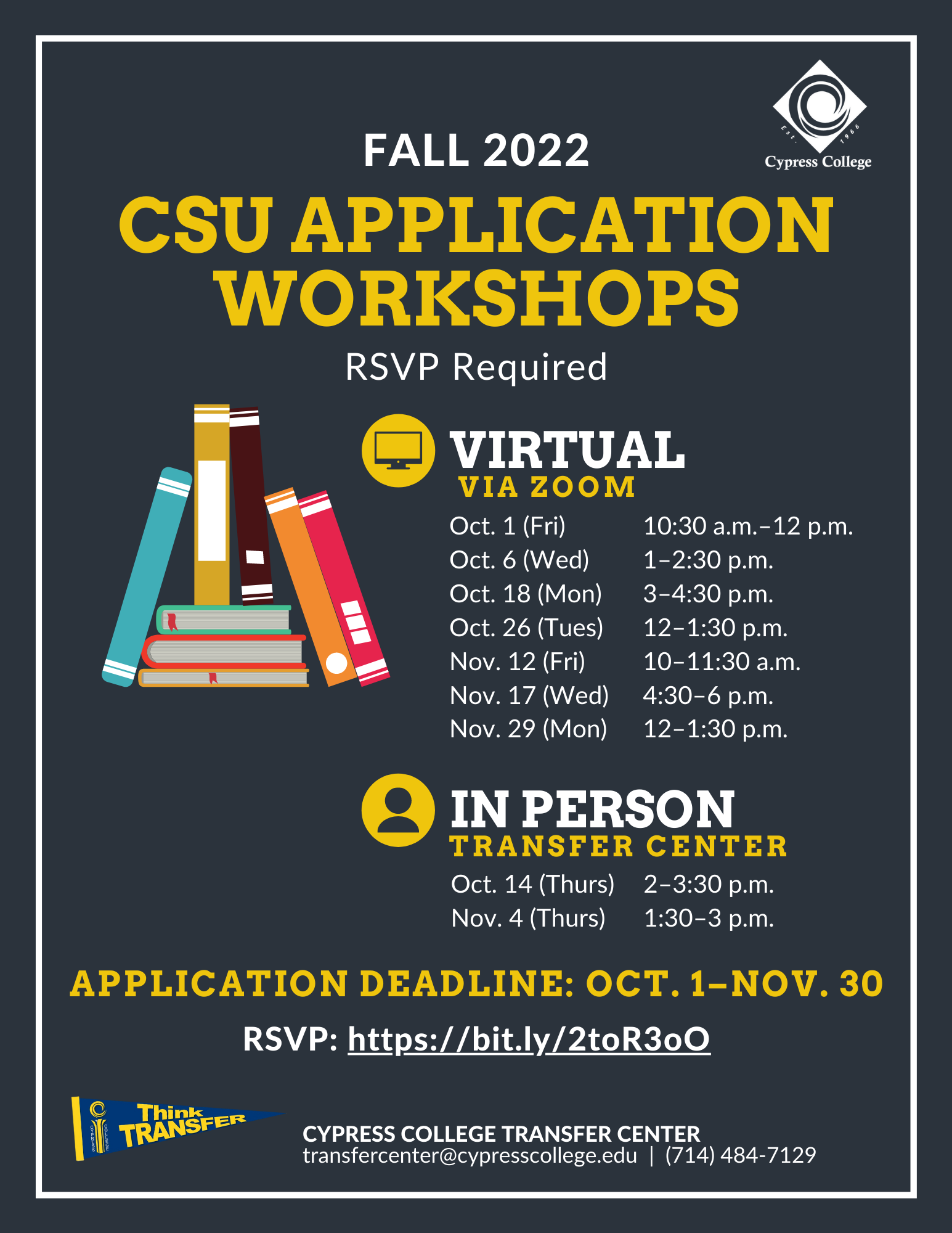 CSU application workshops