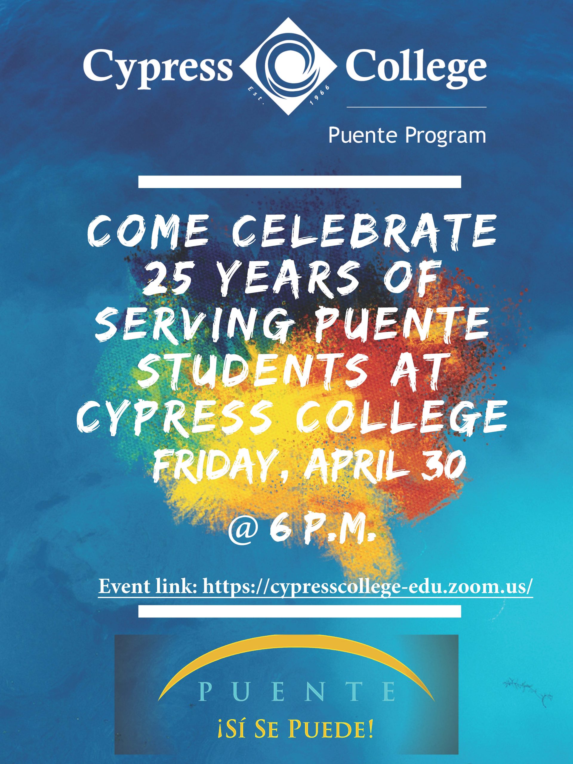 Celebrate 25 years of Puente flyer