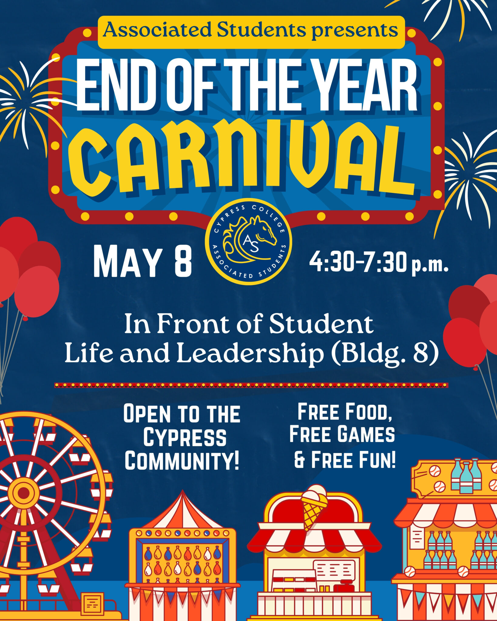 End of the year carnival flyer