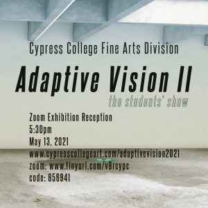 Flyer for art show opening night