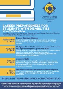Career Preparedness for Students with Disabilities Workshop Series