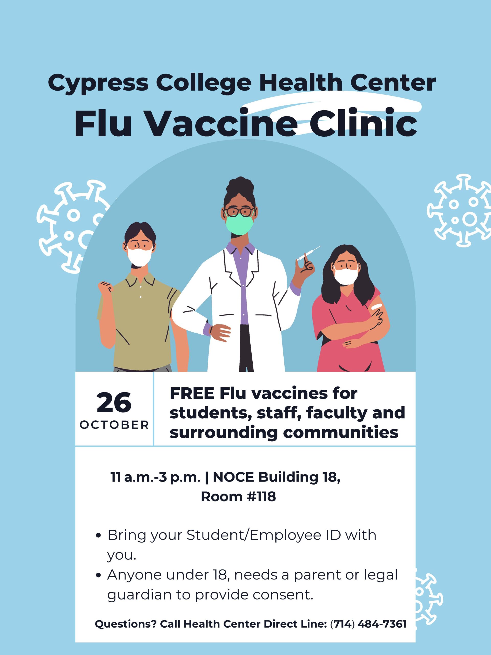 Flu Vaccine Clinic flyer