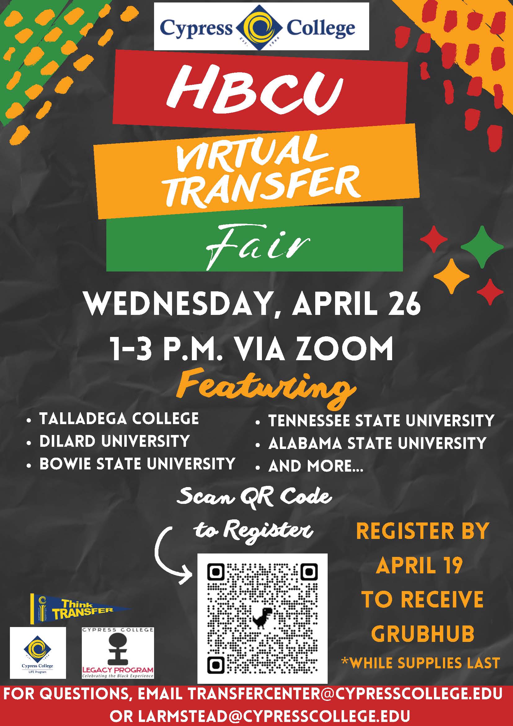 HBCU Mini Transfer Fair flyer