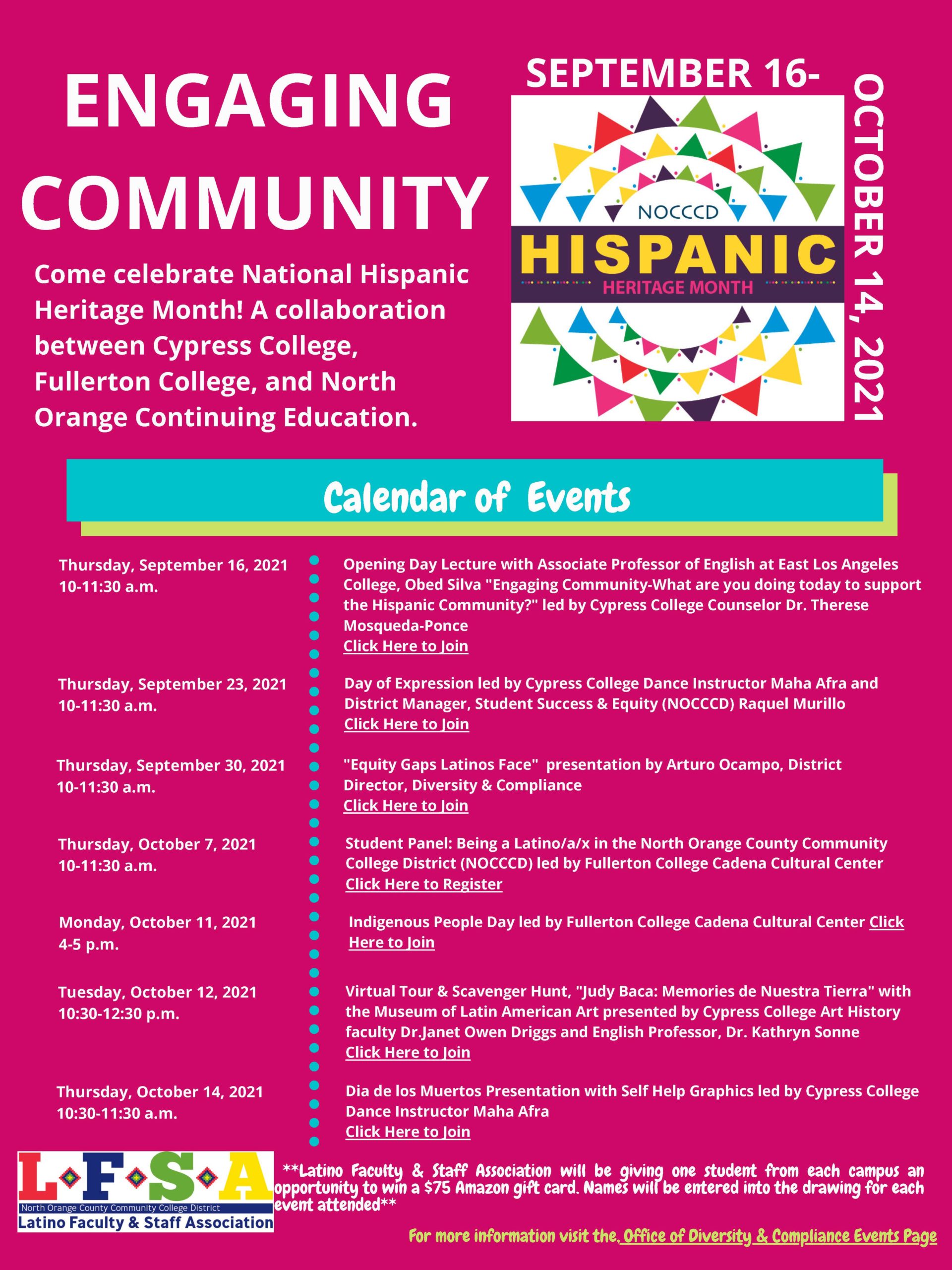 Hispanic Heritage Month - Cypress College Hispanic Heritage Month - Cypress College