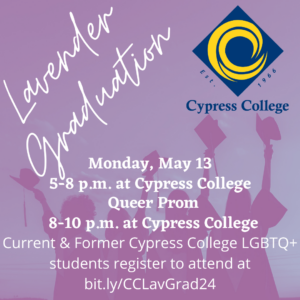 Lavender Graduation flyer