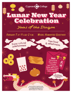 Lunar New Year celebration flyer