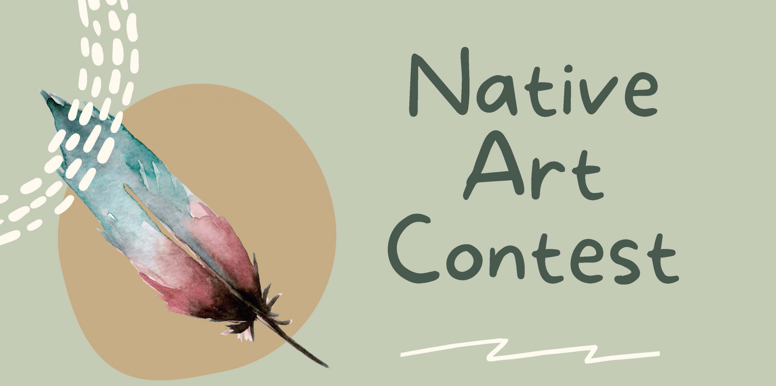 Feather with words Native Art Contest